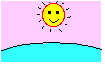 水に顔をつけられる太陽